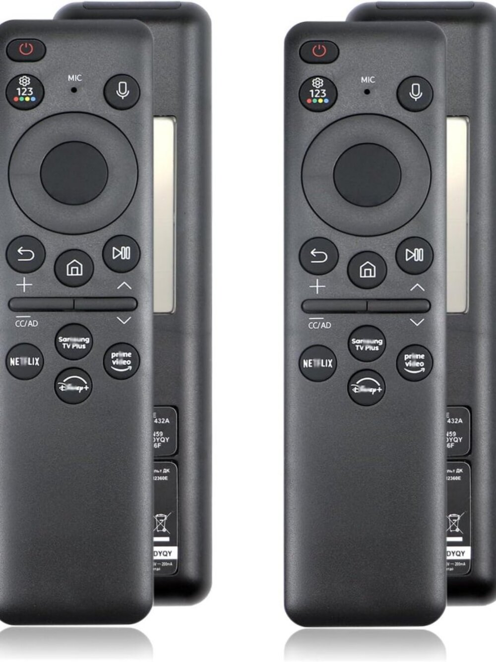 2-Pack Solar Remote for Samsung TVs (2021-2026) - Universal Replacement Control